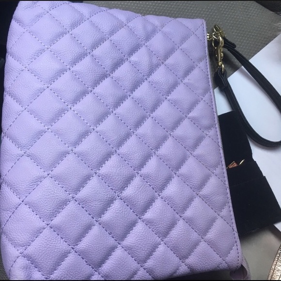 Betsey Johnson Handbags - Betsey Johnson lilac quilted wristlet